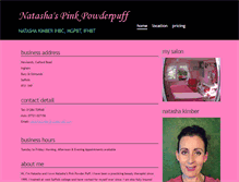 Tablet Screenshot of natashaspinkpowderpuff.com